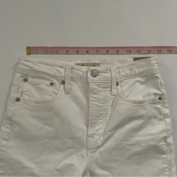 New Madewell The High Rise Perfect Vintage Jean Tile White 24 - Picture 10 of 12